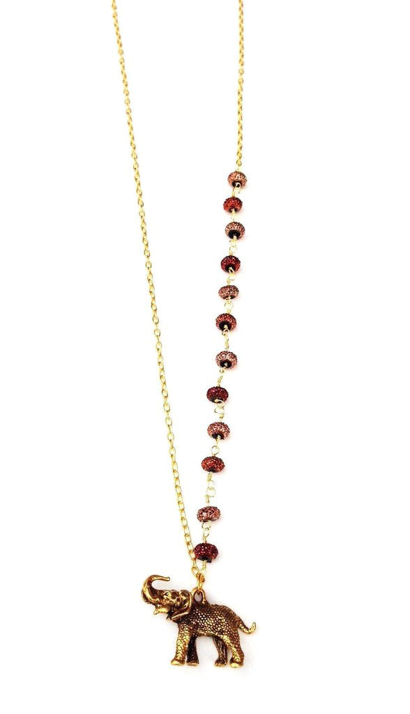 Good Luck Gold Elephant Necklace