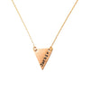 Custom Brass Triangle Tag Necklace