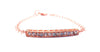 Rose Gold Crystal "Bar" Bracelet