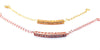 Yellow Gold Crystal "Bar" Bracelet