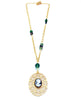 Gold Lace Cameo Necklace