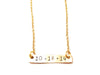 Custom "Date" Bar Necklace
