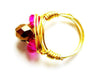 Pink & Bronze Nest Ring