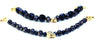Large Black & Gold Skull Bracelet