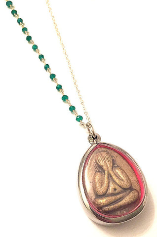 Hidden Buddha- With Green Onyx