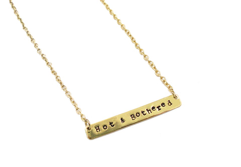 Hand-Stamped Nameplate Necklace
