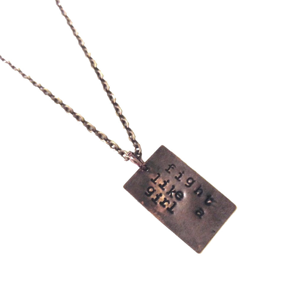 Fight Like a Girl Necklace