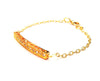 Yellow Gold Crystal "Bar" Bracelet