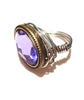 "Royal Purple" Glass Ring